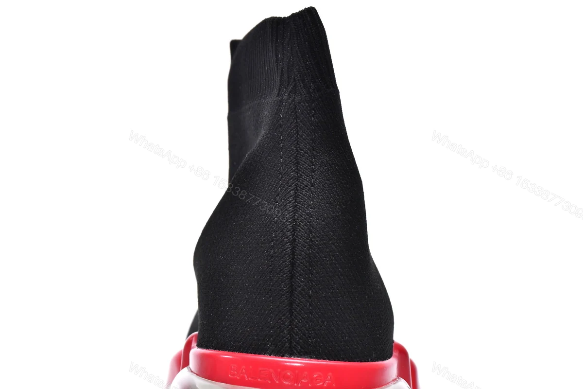 View 8 of Balenciaga Speed Trainer Black Red