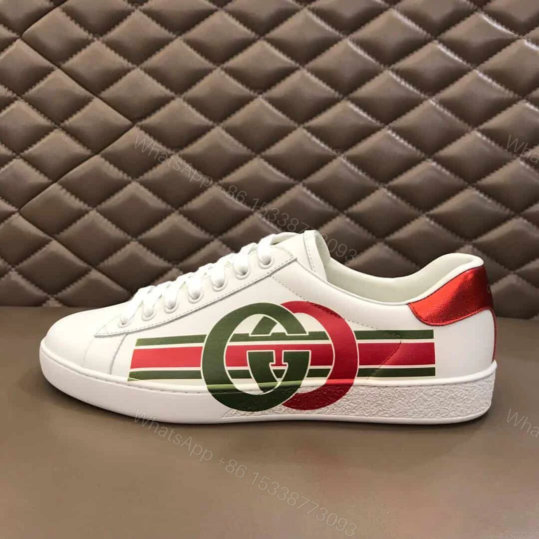 View 5 of GUCCI MEN’S ACE SNEAKER WITH INTERLOCKING G – GC8