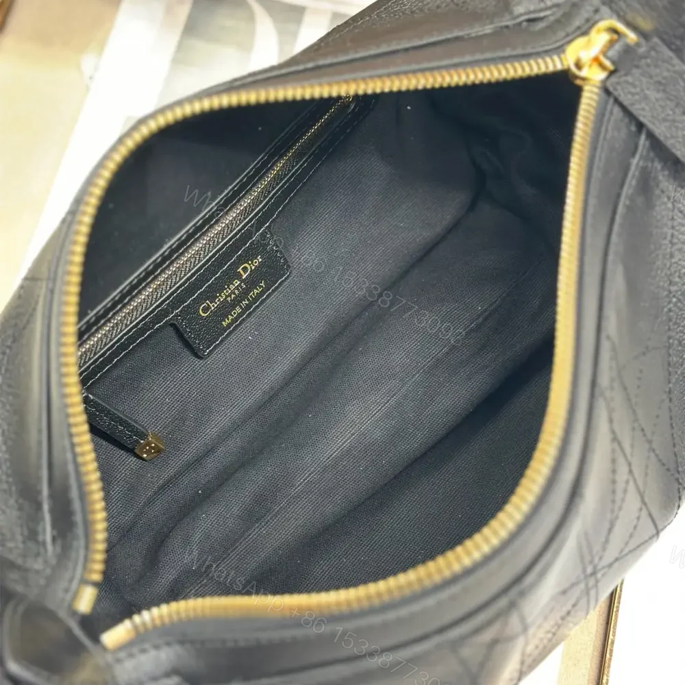 View 8 of 高仿Dior*D-Journey系列M2416M900小牛皮單肩包小號黑色免檢版