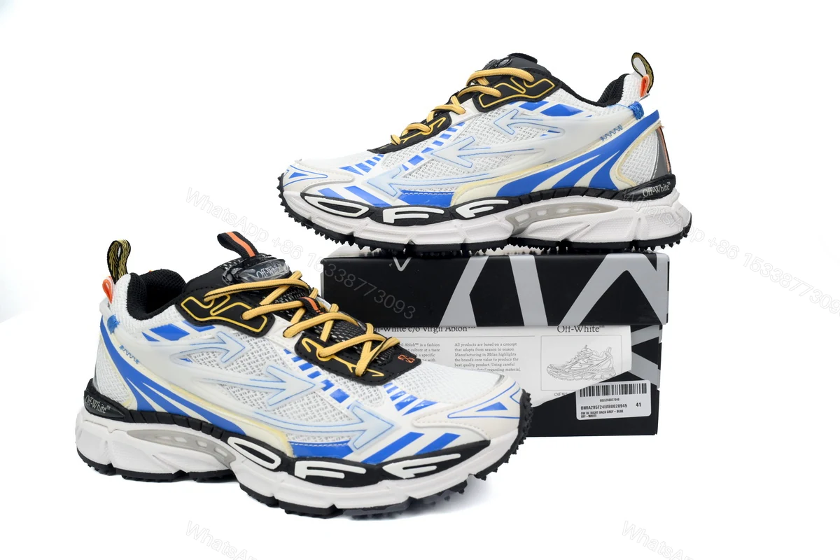 View 2 of OFF-WHITE Out Of Light Blue and White OIIA295F24 FAB00 20945