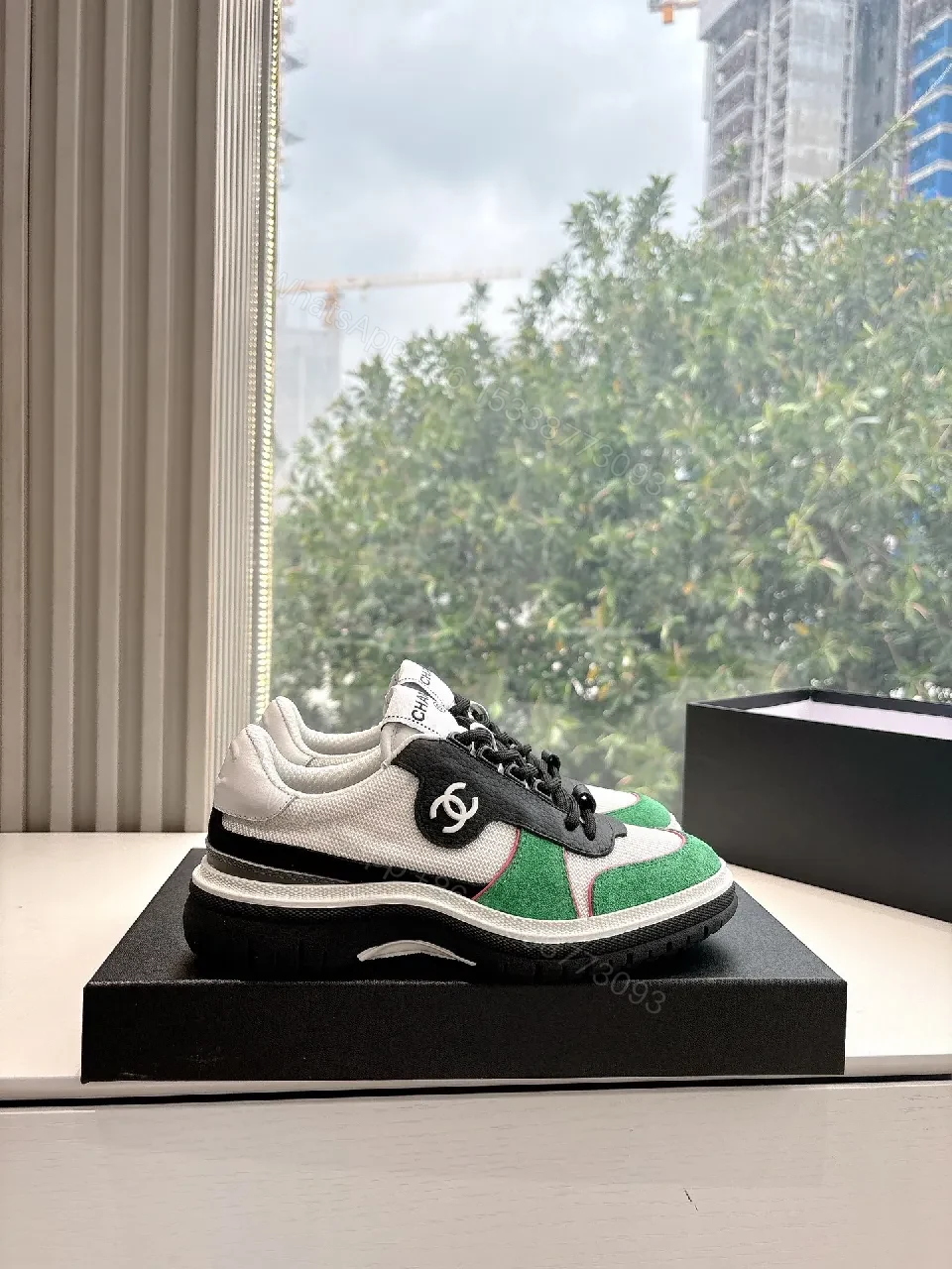 View 7 of Patterned Luxury Sneaker: Color-Block, Premium, All-Day Comfort