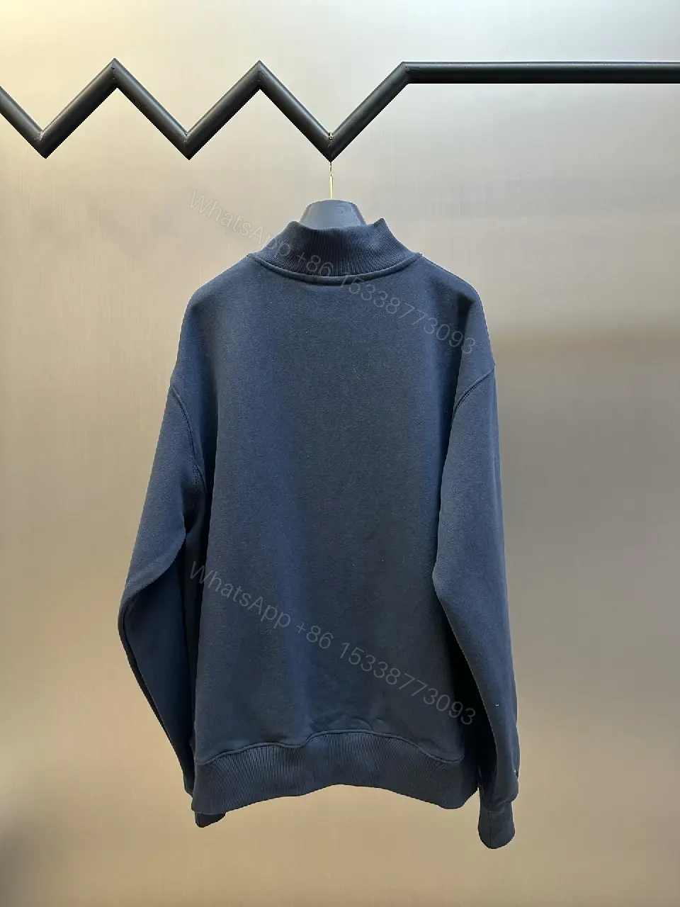 View 6 of Minimalist Luxe Half-Zip Sweatshirt, Subtle Dior Monogram