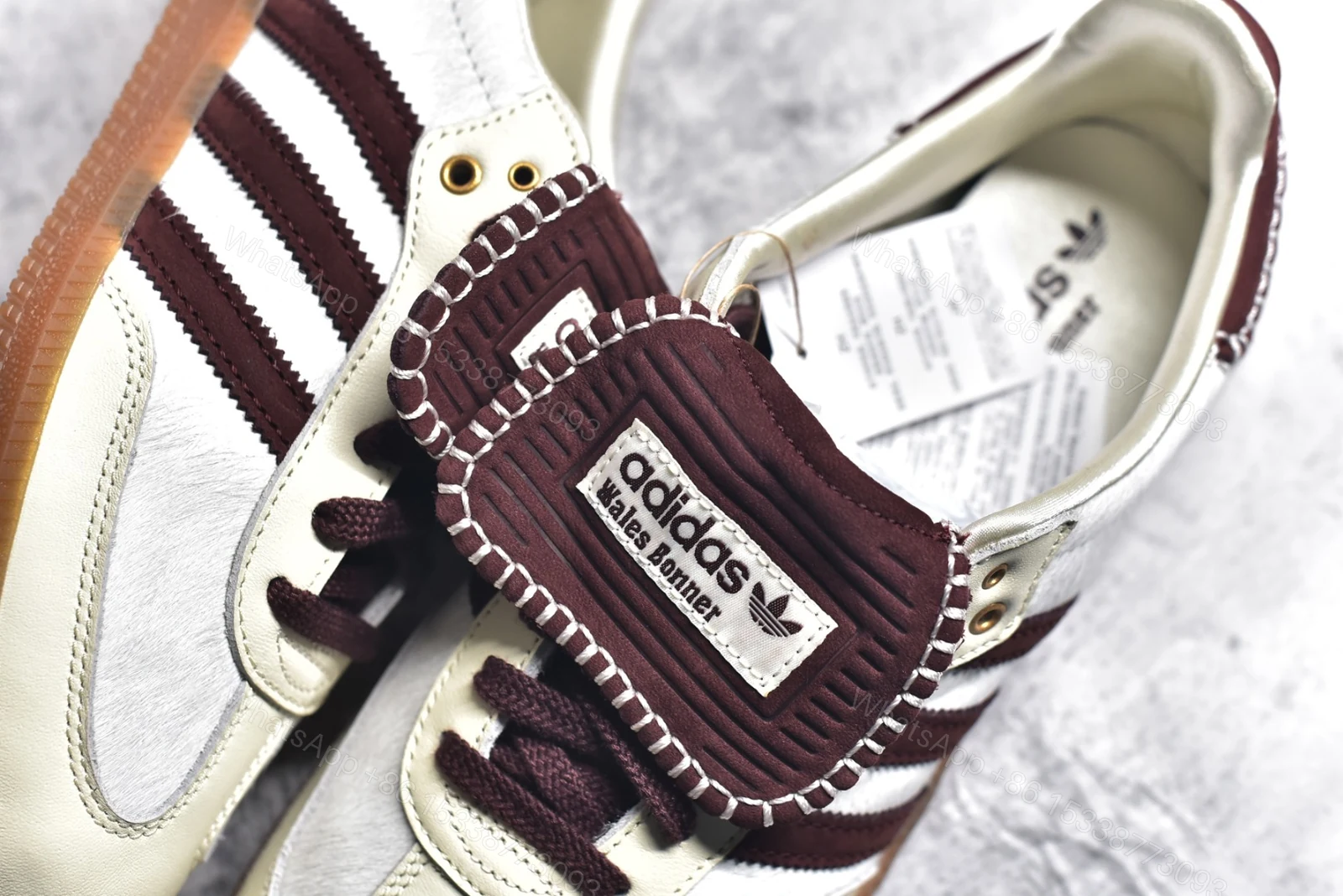 View 6 of adidas Samba Nylon Tonal Wales Bonner Cream White