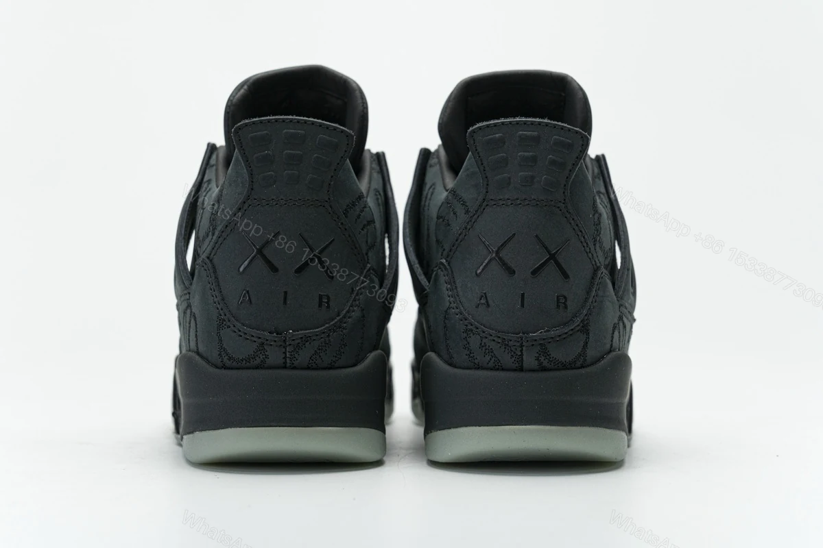View 6 of Air Jordan 4 Retro KAWS Black 930155-001