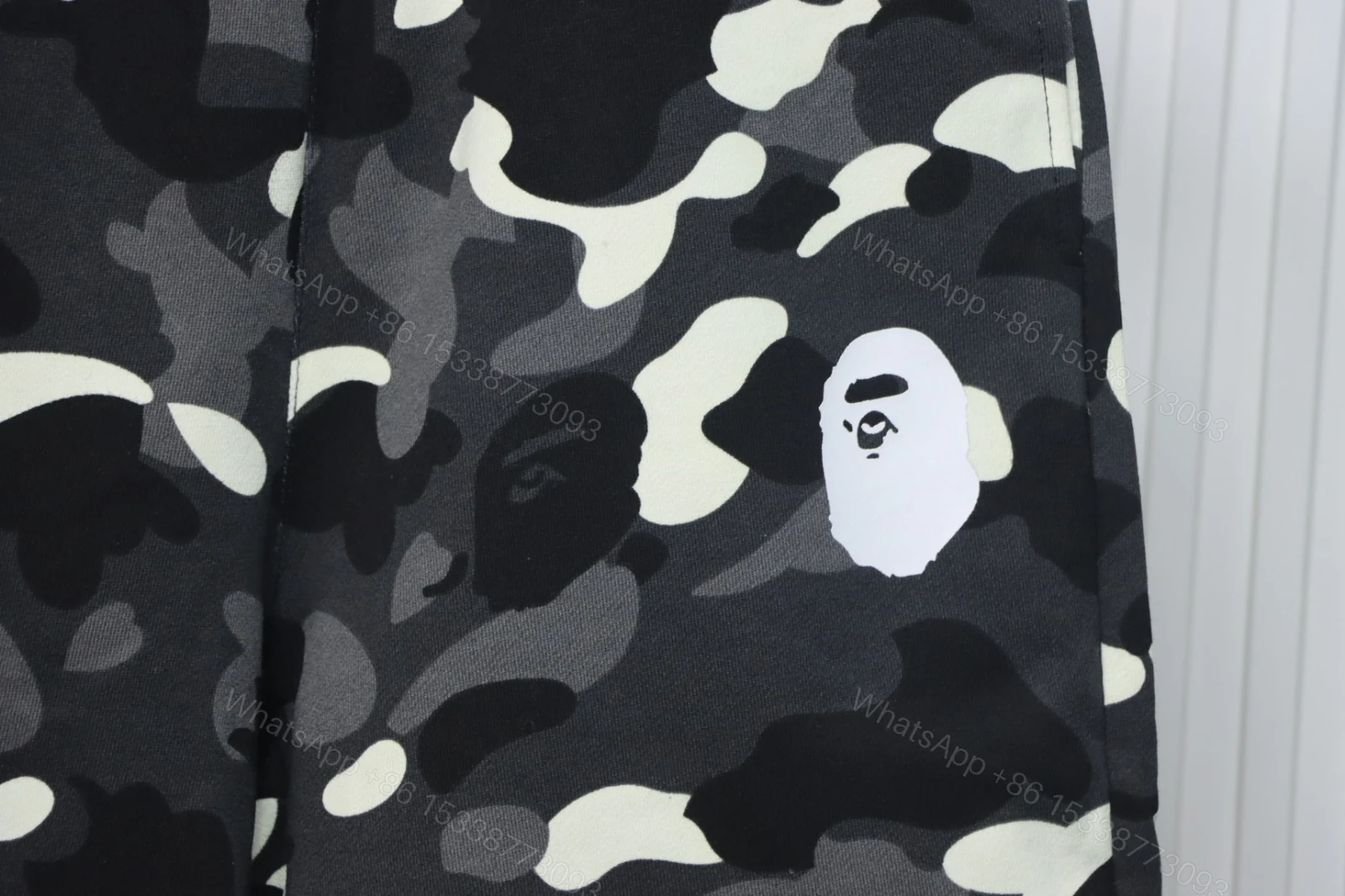View 6 of Bape Shorts Black White