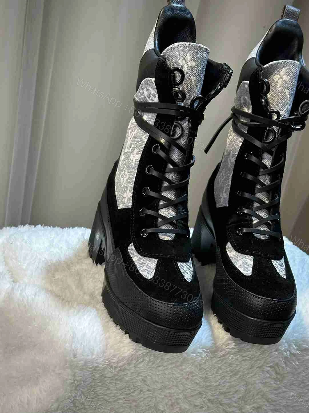 View 2 of LOUIS VUITTON LAUREATE PLATFORM DESERT BOOT GREY 1AB2X9