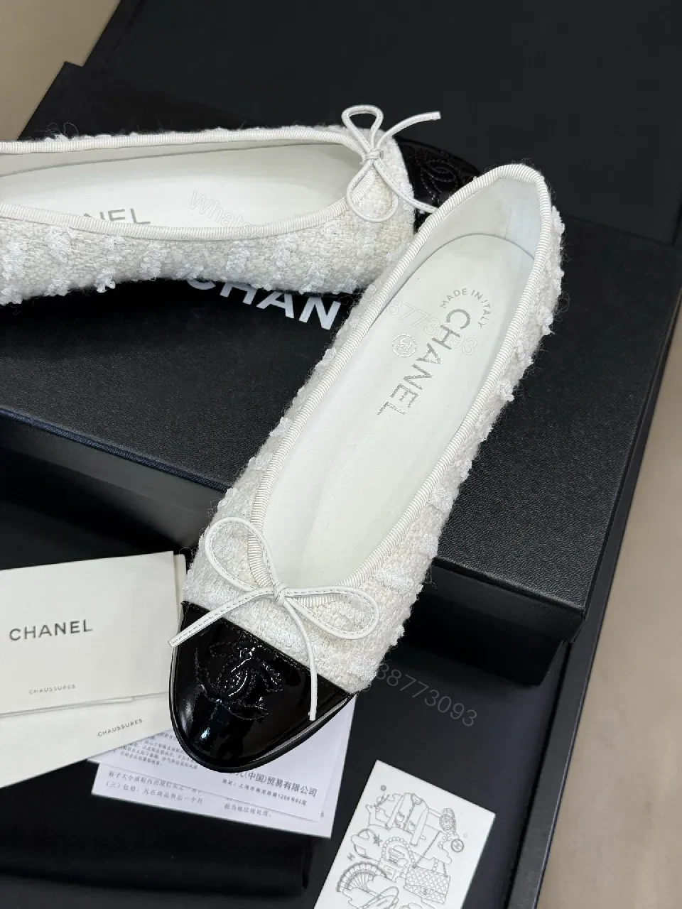 View 8 of Textured Slip-Ons: Luxe Patent Toe, Bow Detail, Everyday Chic
