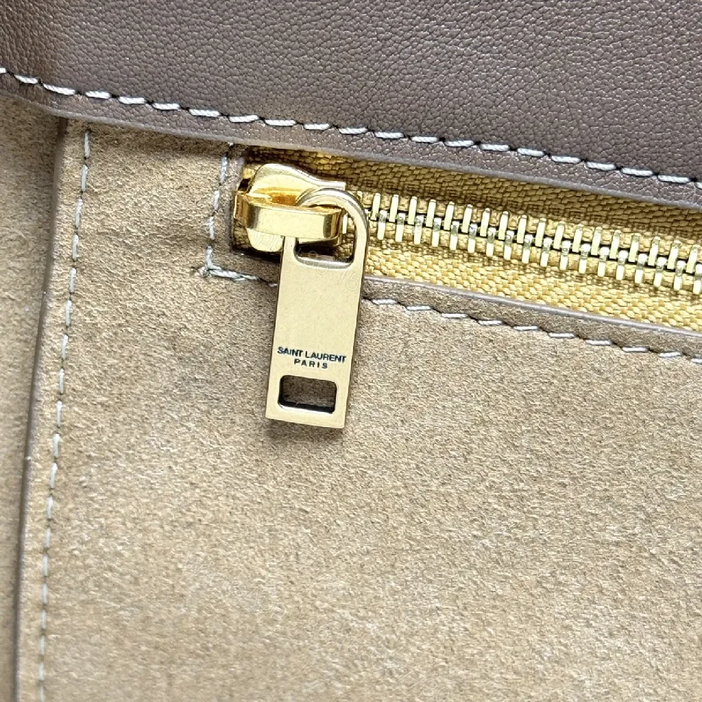 View 4 of Soft Suede Tote: Everyday Luxe, Gold Charm Tote Bag