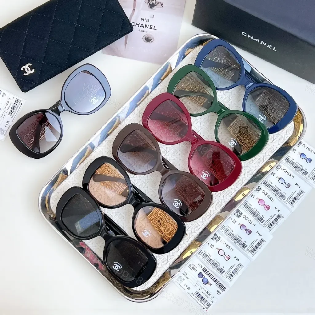 View 9 of Oversized Gold-Textured Sunglasses with Gradient Lenses, Black Frame