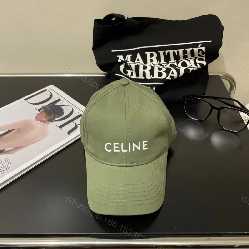 View 4 of Olive Cotton-Blend Cap: Subtle Luxury, All-Day Comfort