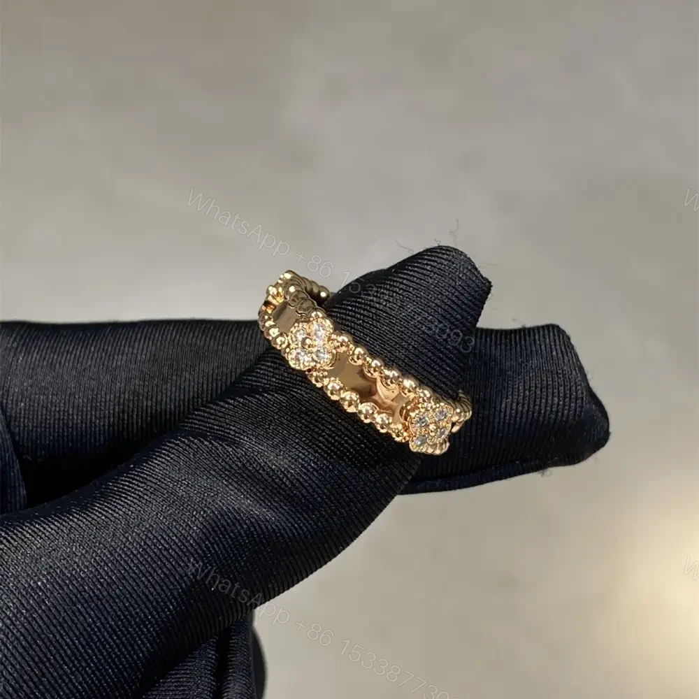 View 2 of 高仿首飾VanCleef&Arpels*RPJMY00鑲鑽萬花筒戒指玫瑰金