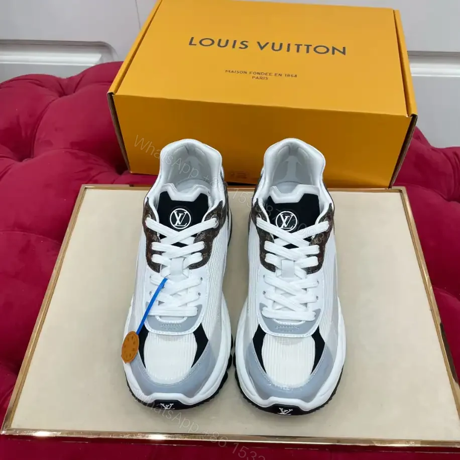 View 3 of LOUIS VUITTON RUN 55 SNEAKERS IN WHITE – LSVT362