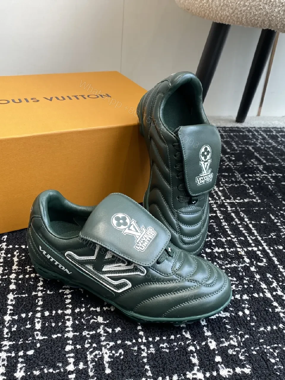 View 8 of Forest Green Quilted Leather Sneakers — Subtle Luxe, City-Ready Comfort