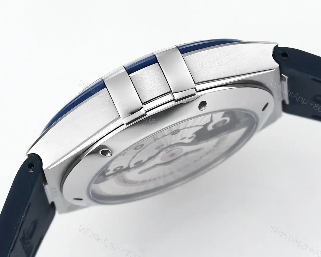 View 7 of Omega Constellation Meteorite Series 5th Generation 41MM Watch Blue and White with Leather Strap
