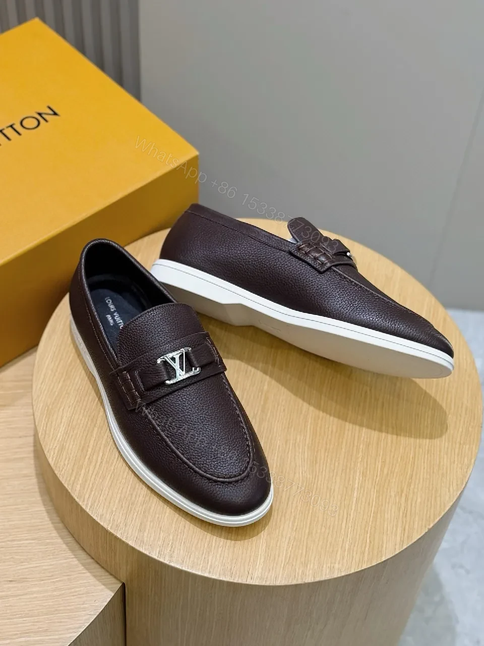 View 6 of Premium Quilted Loafer with Signature Hardware, Leather, Modern Slip-On