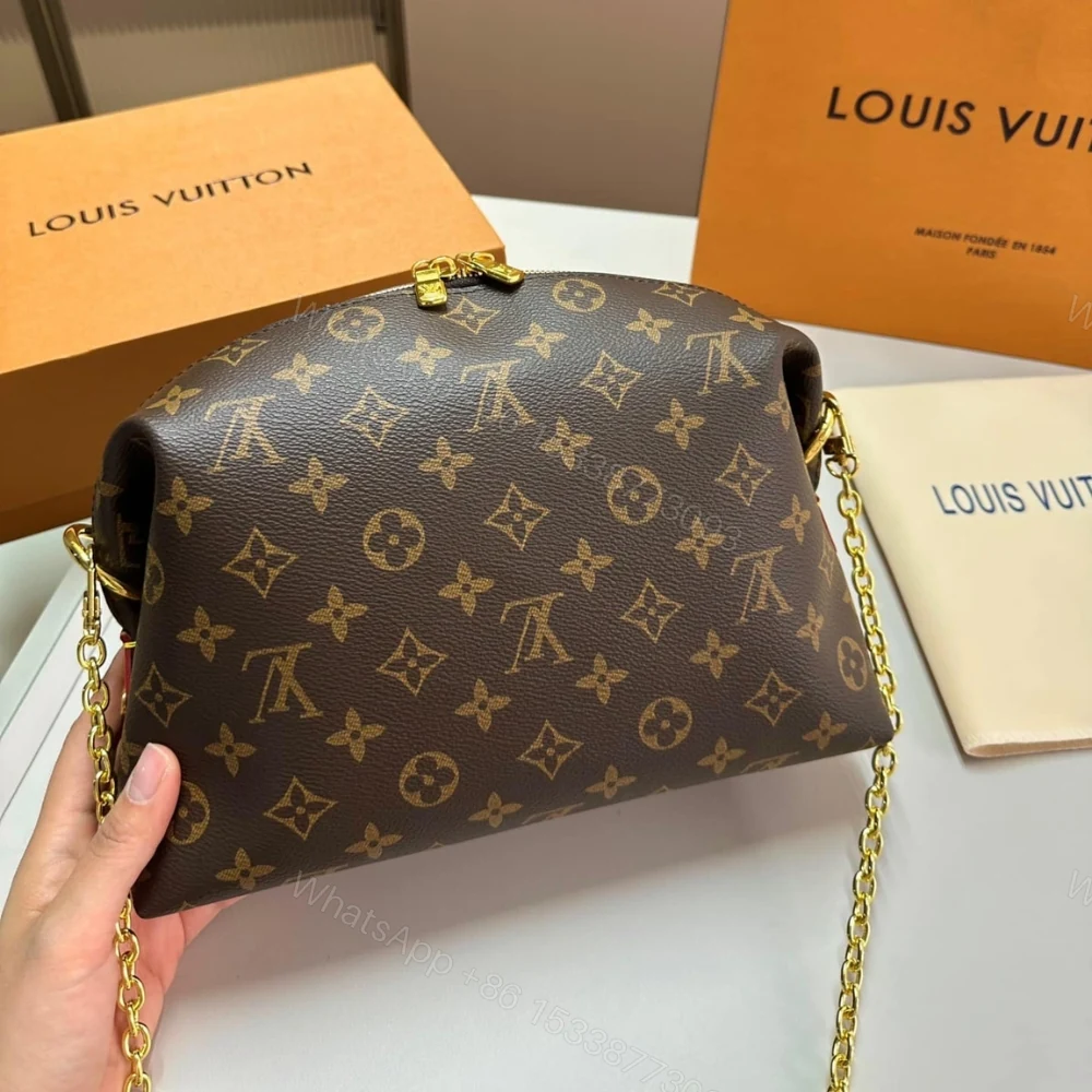 View 4 of Louis Vuitton Cosmetic Pouch Gm Brown 27Cm M46458