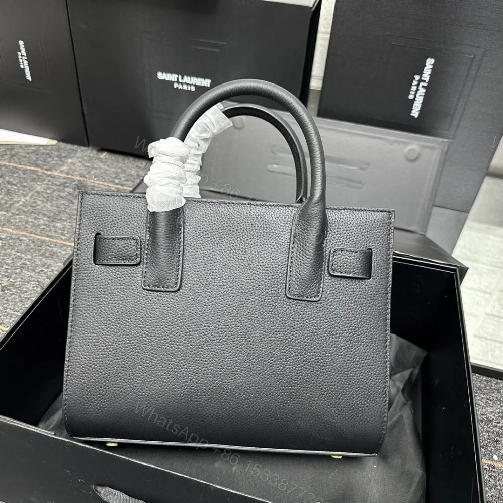 View 3 of Saint Laurent Sac De Jour Baby In Grained Black 26Cm