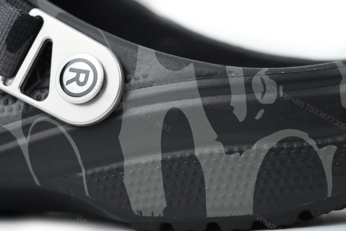 View 4 of BAPE x Crocs Classic Clog 'ABC Camo - Black'