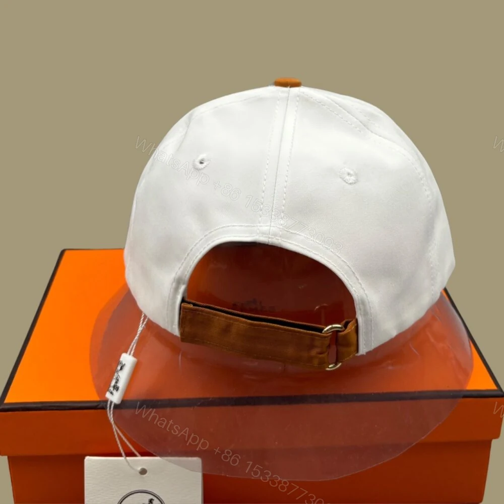 View 3 of Hermes Horse Cap White Hermes Cap