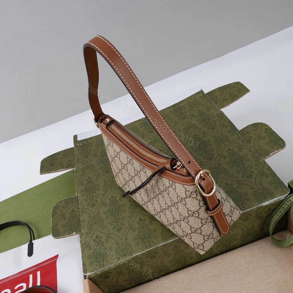 View 3 of Gucci GG Emblem small shoulder bag