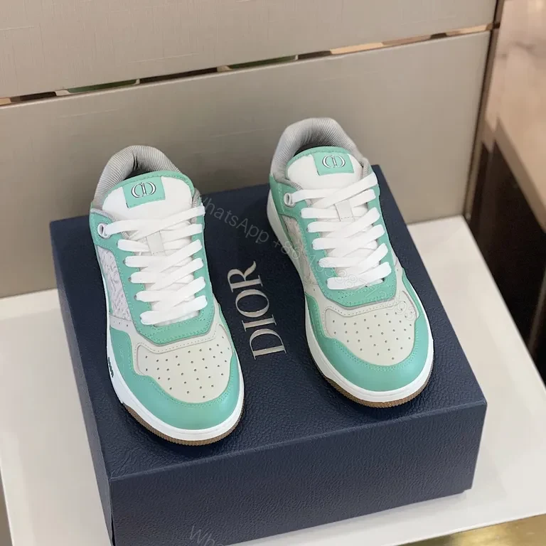 View 3 of Mint Green Dior-Inspired Sneaker: Modern Luxury Comfort
