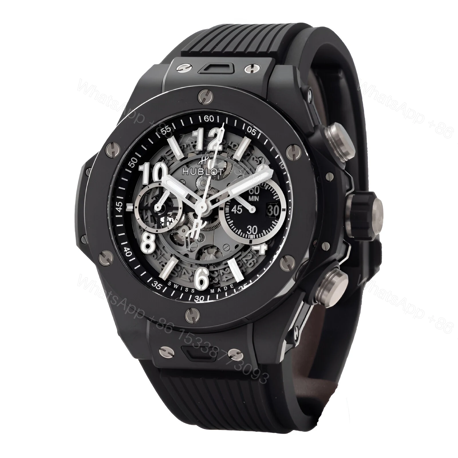 View 2 of Hublot Big Bang Unico Black Magic Replica