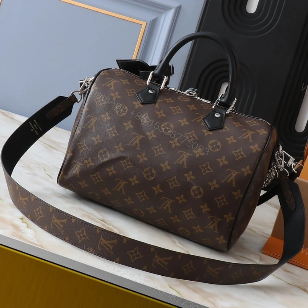 View 3 of Louis Vuitton Speedy Soft 30 Dark Brown 30Cm M12243