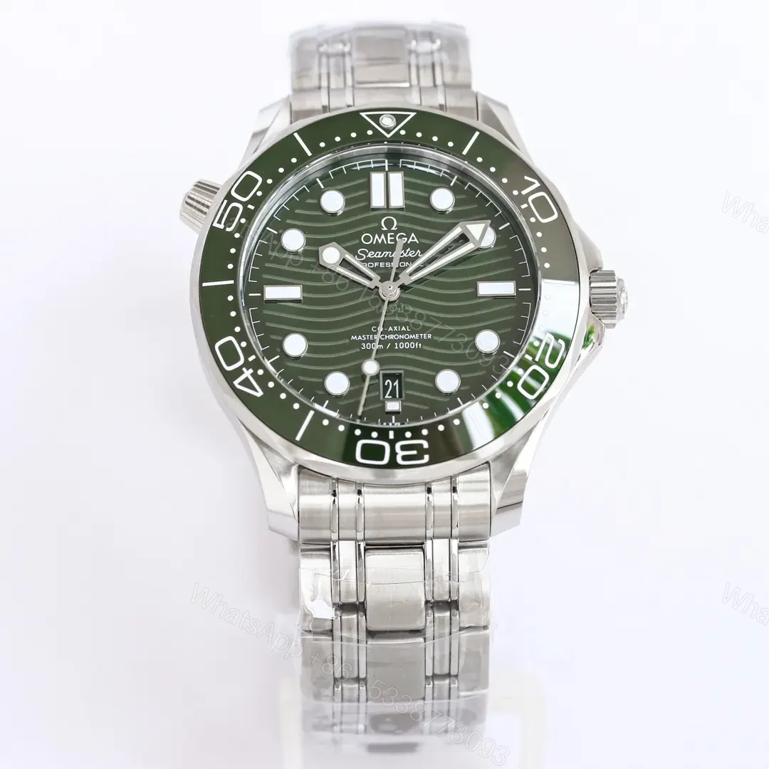 Omega Seamaster 300M Replica Watch Blue and Grey Dial Stainless Steel Bracelet 42mm Case — view 1