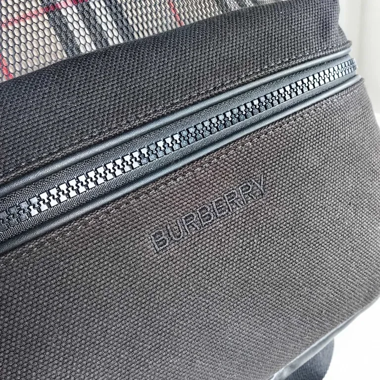 View 5 of Burberry Check Mesh Backpack: Premium Everyday Carry
