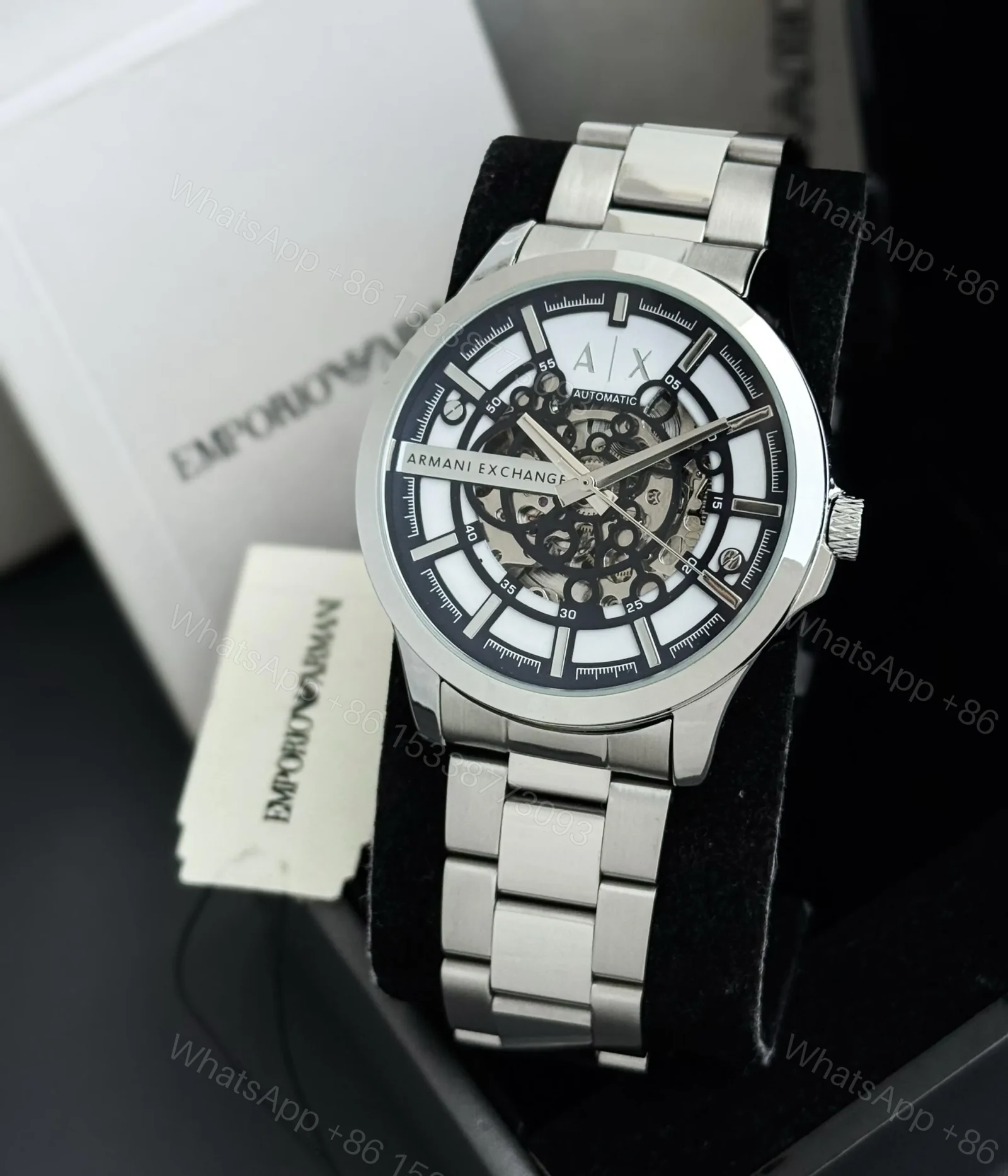 View 2 of Armani Exchange Automatic Silver Stainless Steel
