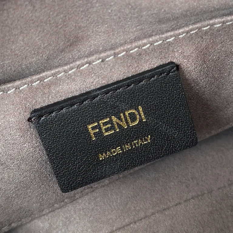 View 7 of Chic Fendi Satchel: White Leather, Logo, Versatile Luxury