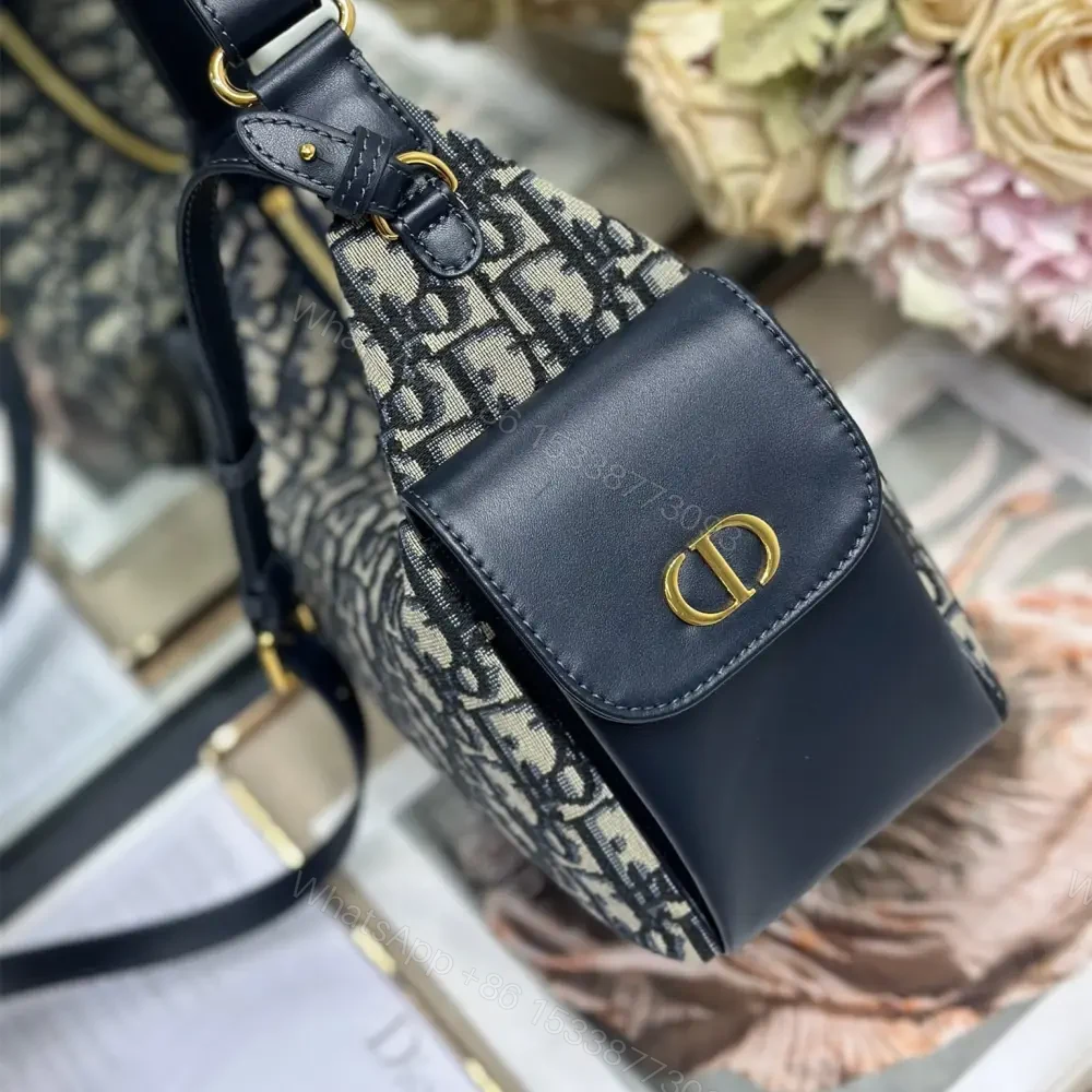 View 6 of 高仿Dior*D-Dream系列M632M928印花刺繡單肩包中號雙拼免檢版