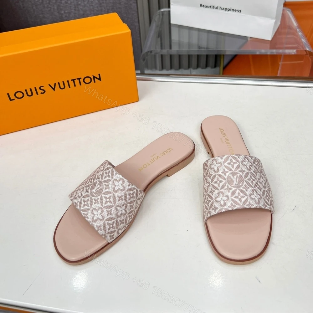 View 4 of LOUIS VUITTON LILY FLAT MULE BEIGE 1AHM99