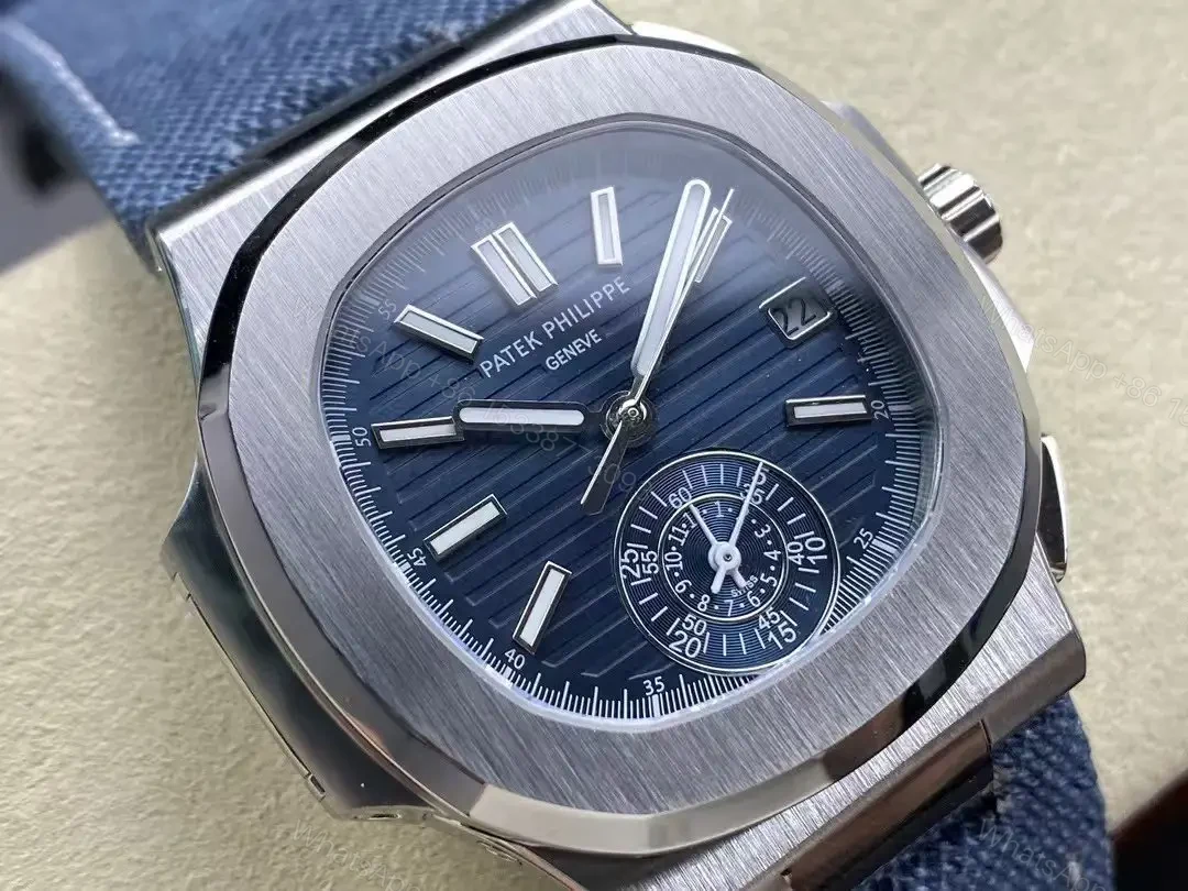 View 10 of Super Clone Replica Denim Patek Philippe Nautilus 5980/60G – 2024