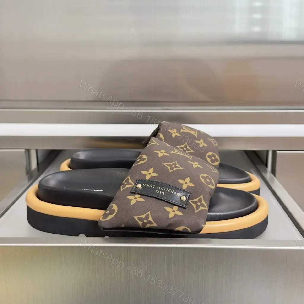 View 5 of Monogram Comfort Slides: Luxe, Cushioned Everyday Wear