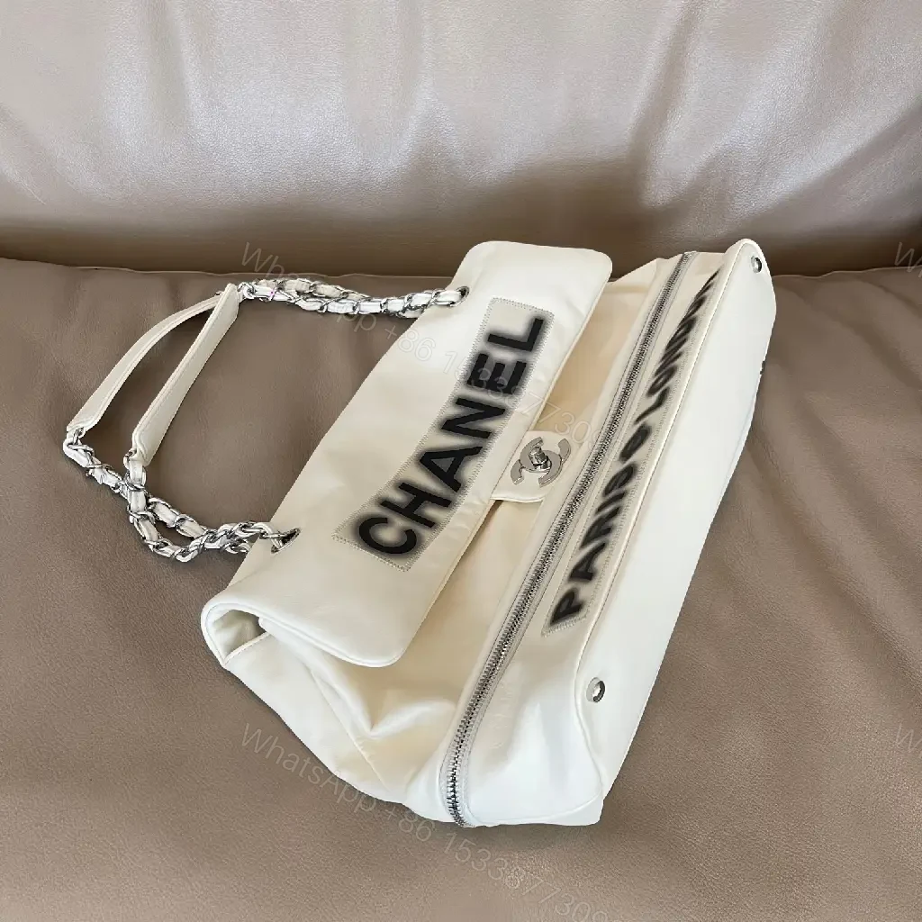 White Leather-Accent Satchel: Sleek, Structured Luxury Tote — view 1
