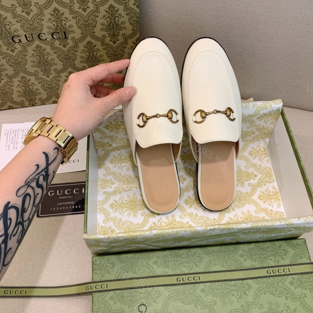 View 2 of Gucci Princetown Slipper White