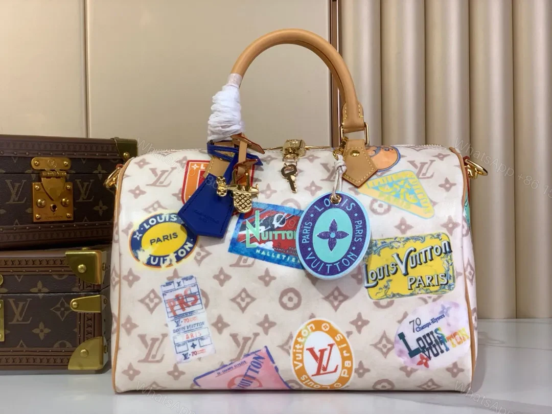 Bold Patchwork Luxury Tote Bag - Iconic Travel Style — view 1