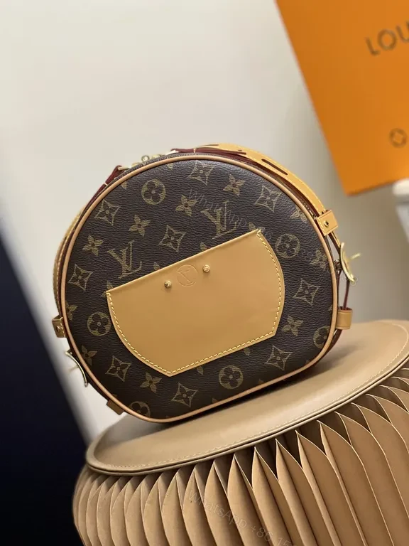 View 7 of Monogram Round Bag: Luxe City Carryall in Canvas