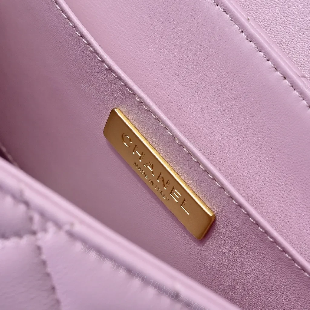 View 7 of Chic Quilted Carryall Bag: Soft Pink, Gold Chain, Luxe Carryall