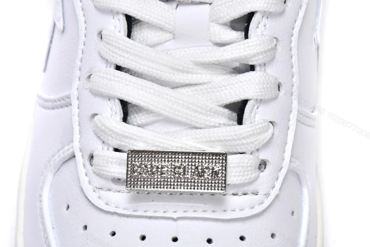 View 9 of Cheap Fake Bape Sta Low White Black 1H70-191-022(BapeSta)