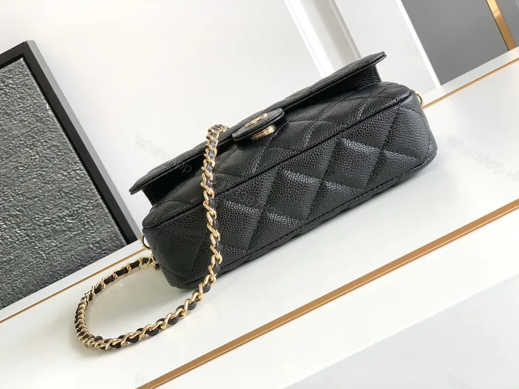 View 8 of Compact Black Quilted Shoulder Bag: Luxe Everyday Essentials