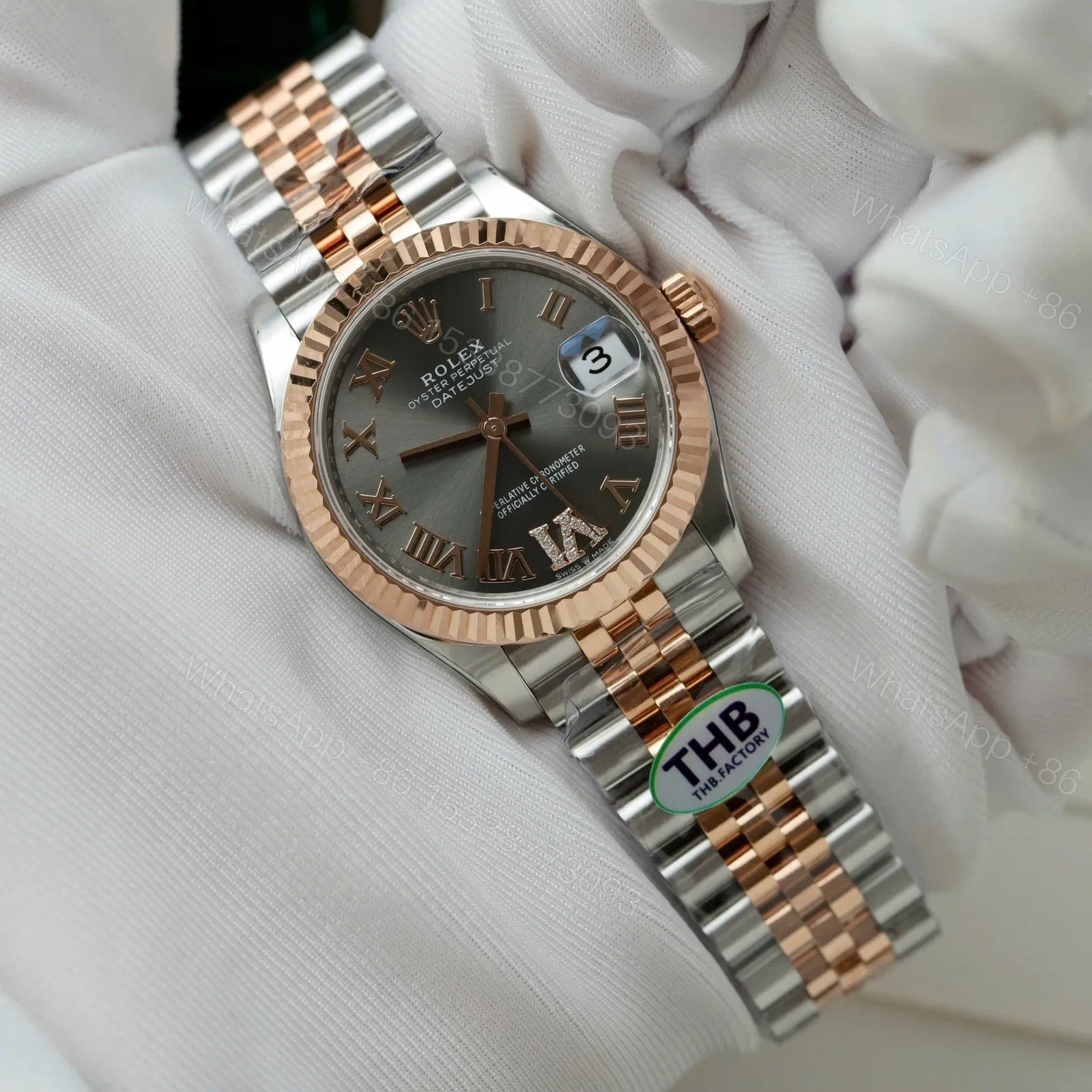 View 2 of Rolex Datejust Slate Diamond Dial 126281RBR-0011 36 mm