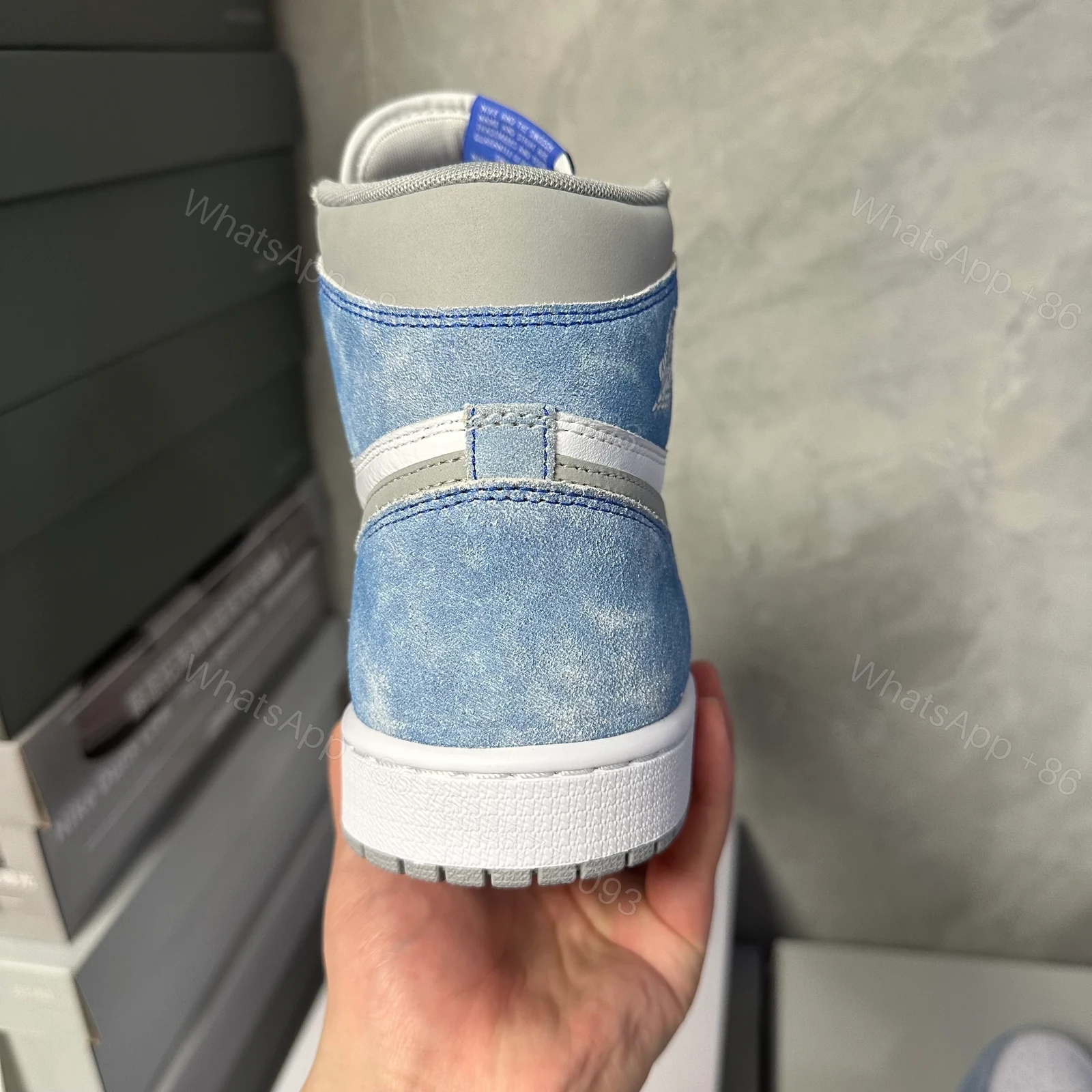 View 7 of Jordan 1 Retro High Hyper Royal Smoke Grey