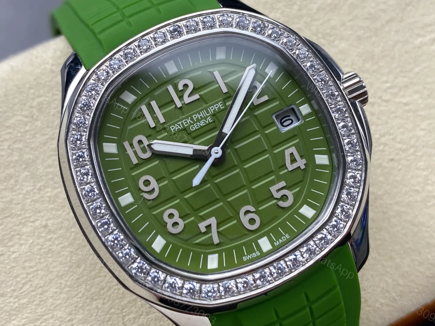 View 2 of Patek Philippe Aquanaut Luce Quartz Stainless Steel Khaki 5267/200A-011