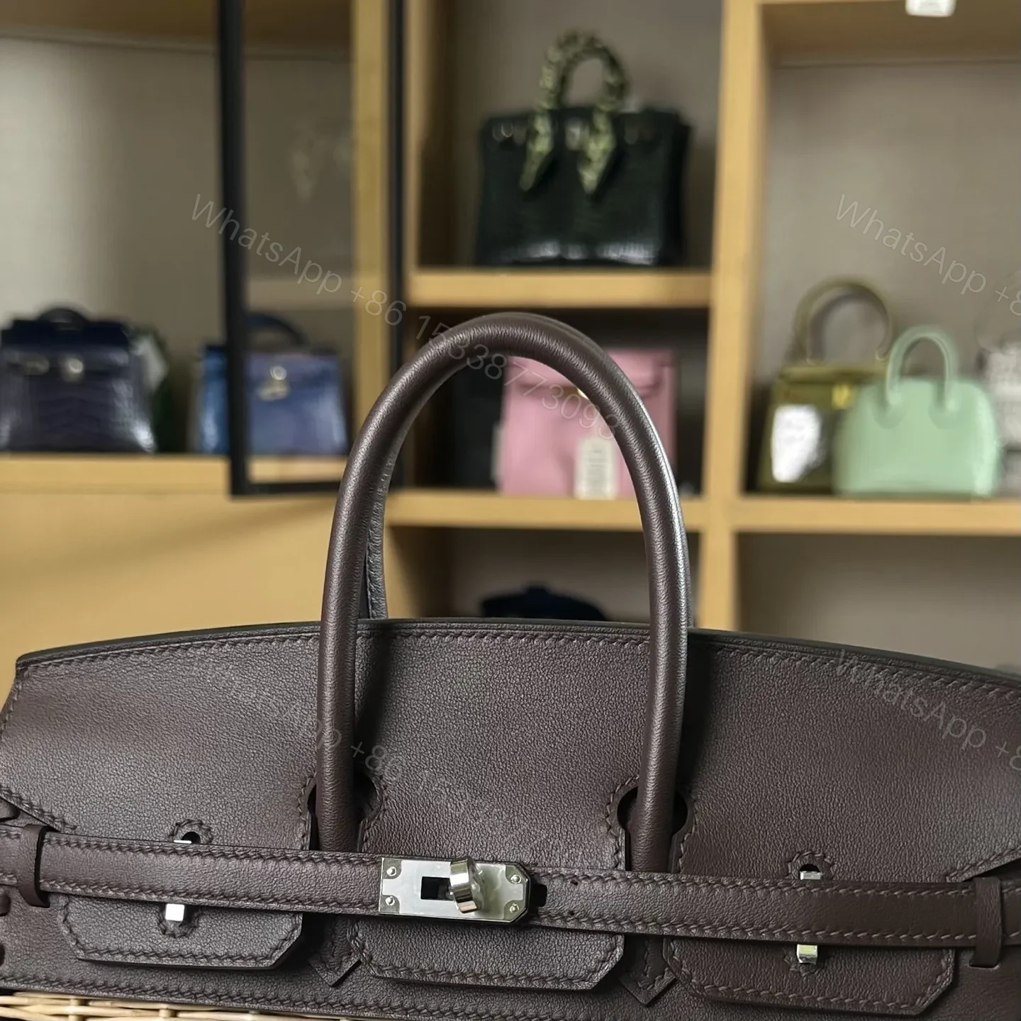View 5 of Hermes Birkin 25cm Saddle Leather