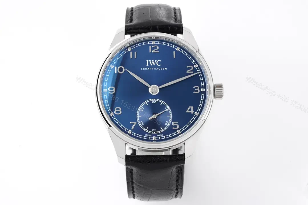 IWC Portugieser Automatic 40 Stainless Steel Blue Dial Alligator IW3583-05 — view 1