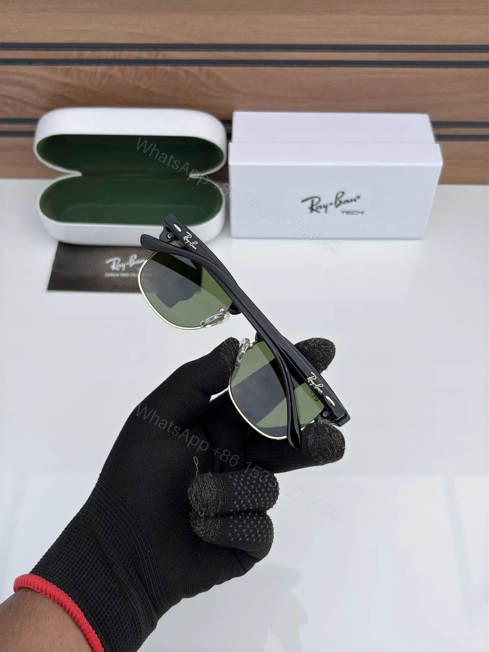 View 3 of First Copy Rayban 3016 Golden Green