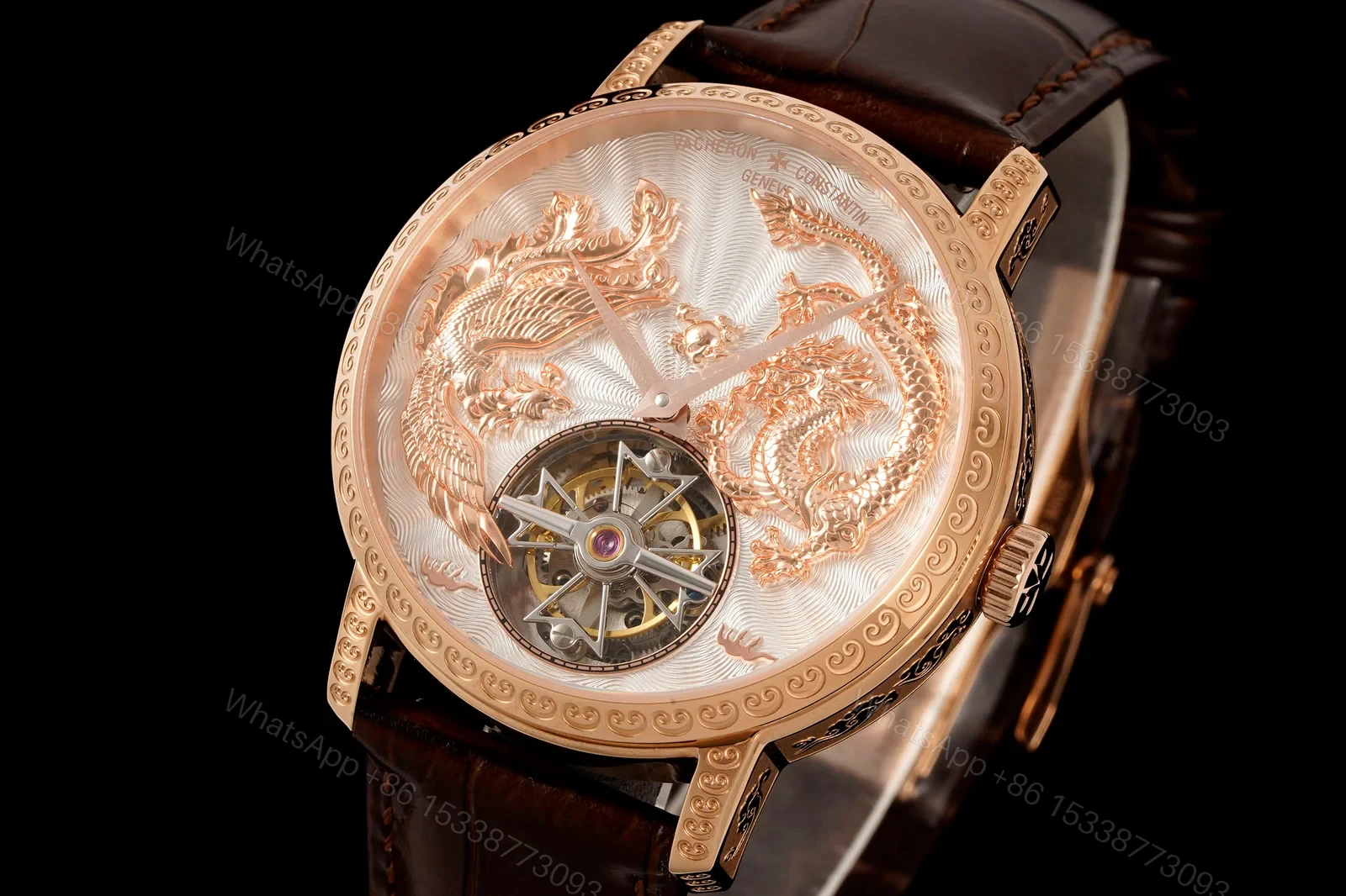 View 2 of Vacheron Constantin Traditionnelle Tourbillon Dragon Phoenix Engraved Dial Watch 41mm 2026 Edition RG-VC-TRADITIONNELLE-DRAGON-PHOENIX-41
