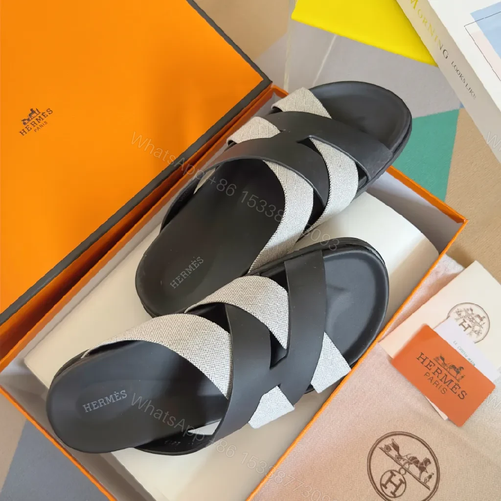 View 8 of Textured Straps Sandals: Sleek Comfort Luxury Sandals